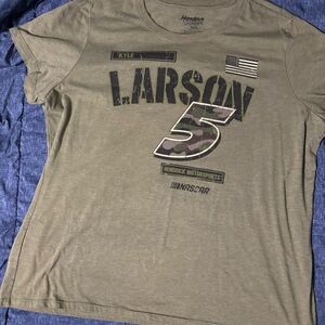 Kyle Larson #5 Olive green Graphic T-Shirt